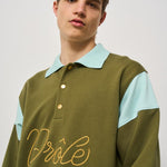 Polo uomo verde e celeste PL154 CO127LKK DROLE DE MONSIEUR 