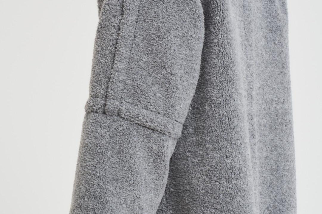 Cappotto donna teddy grigio chiaro CA000583D 9420 HERNO 