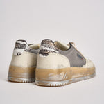 Sneakers donna Medalist Low Super Vintage bianco e argento AVLW ME01 AUTRY 