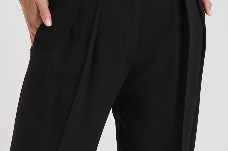 Pantalone con pence donna 14049 8005NERO FORTE FORTE 