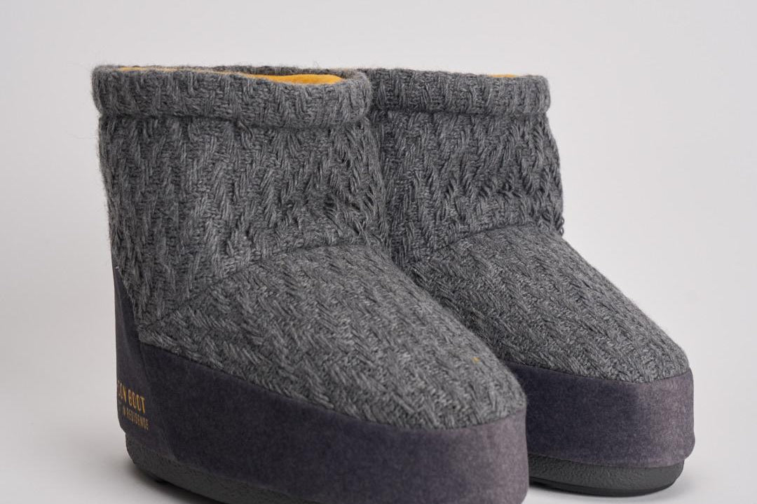 Stivale donna da neve in maglia grigio 1409750 H019GREY MOON BOOT 