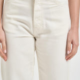 Jeans donna gamba dritta crema JILL 8800WHITE ICON DENIM 
