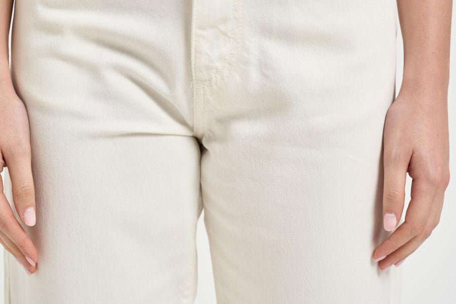 Jeans donna gamba dritta crema JILL 8800WHITE ICON DENIM 