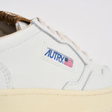 Sneakers Medalist Low donna bianche e animalier AULW HJ02 AUTRY 
