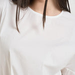 T-shirt donna girocollo bianca L6SK13 A01 LIVIANA CONTI 