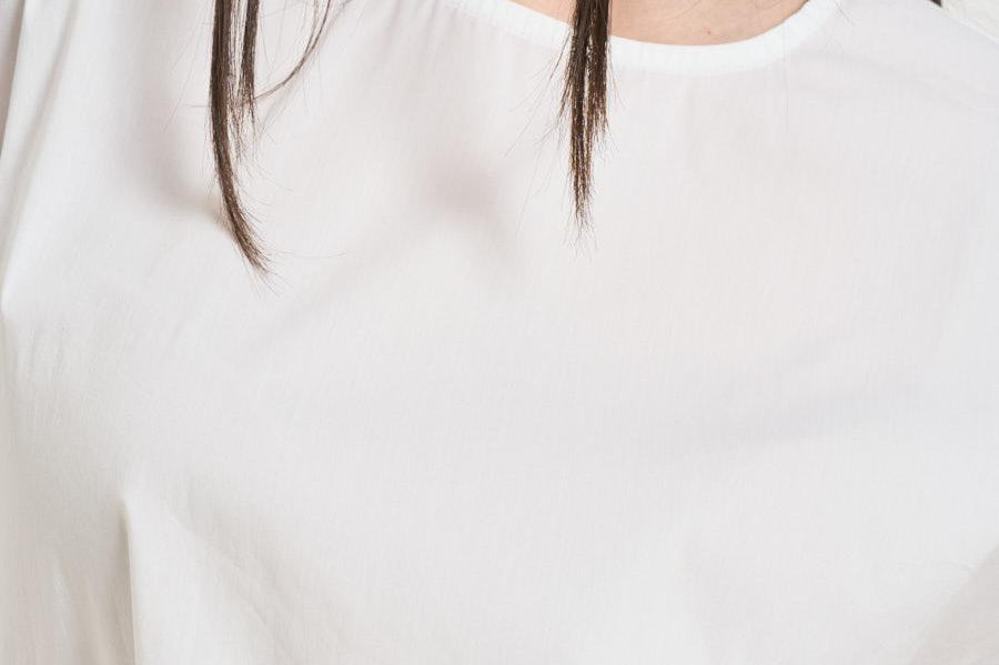 T-shirt donna girocollo bianca L6SK13 A01 LIVIANA CONTI 