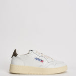 Sneakers uomo Medalist low bianca e marrone AULM LL28 AUTRY 