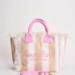 Borsa donna Colette a righe beige e bianca COLETTE 02596L MC2 SAINT BARTH 