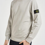 Felpa uomo girocollo grigio chiaro 6100060 S0051V0061 STONE ISLAND 