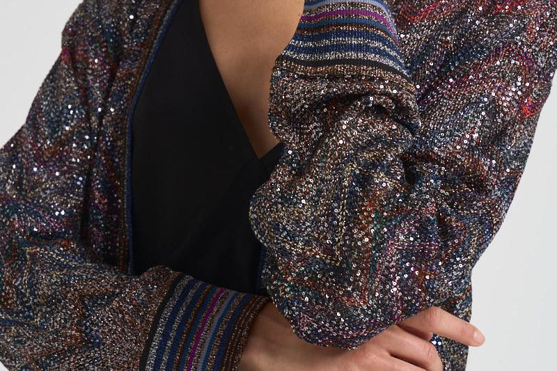 Cardigan over con scollo a V donna M0T BC005GS91P6 MISSONI 