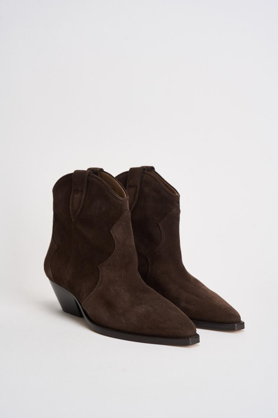Stivali donna in suede testa di moro BO0002FA A1A03S50CL ISABEL MARANT 