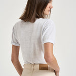T-shirt donna Koldia girocollo in lino bianca TS0315FB A1N10EWHLG MARANT ETOILE 