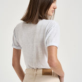 T-shirt donna Koldia girocollo in lino bianca TS0315FB A1N10EWHLG MARANT ETOILE 