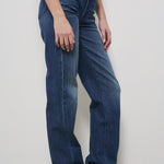 Jeans donna in denim scuro 109471296 WCH MOTHER 