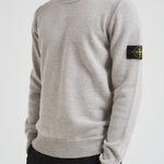 Maglia uomo girocollo grigio chiaro 5100072 S00A3V0M64 STONE ISLAND 