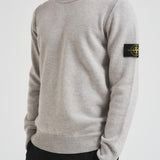 Maglia uomo girocollo grigio chiaro 5100072 S00A3V0M64 STONE ISLAND 