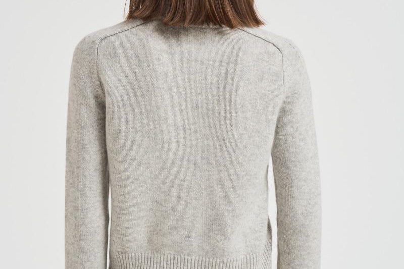 Girocollo donna maniche lunghe grigio chiaro CAROLINE 2239BOULEAU KUJTEN 