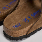 Sandalo uomo Arizona in suede marrone 1030865 DARK TEE BIRKENSTOCK 