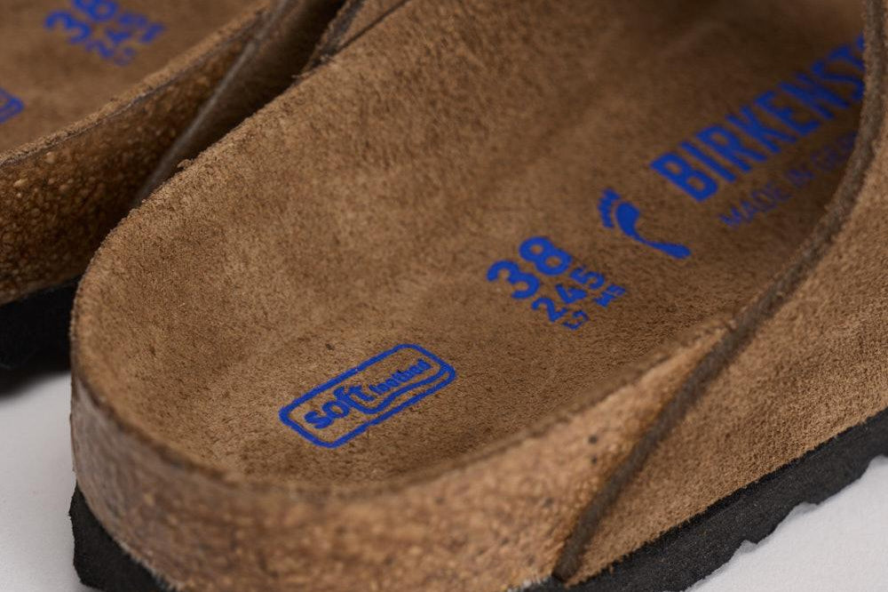 Sandalo uomo Arizona in suede marrone 1030865 DARK TEE BIRKENSTOCK 