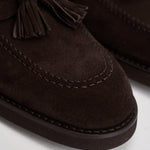 Mocassino uomo in suede marrone con nappine 3420 VISONEM23 DOUCAL'S 