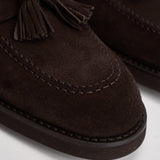 Mocassino uomo in suede marrone con nappine 3420 VISONEM23 DOUCAL'S 