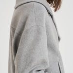 Cappotto donna corto grigio chiaro IRIS DEBORA402 ACCADEMIE TESSILI 