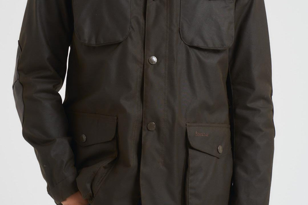 Gicca uomo in cotone cerato Ogston oliva MWX0700 OL51 BARBOUR 