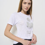 T-shirt donna bianca Koldi in lino TS0004FA A1N10E20WH MARANT ETOILE 