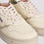 Sneakers donna Medalist panna, beige e bordeaux AULW NE10 AUTRY 