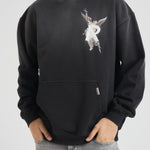 Felpa uomo Archangel grigio antracite MLM4238 BLACK REPRESENT 