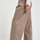Pantalone donna palazzo sartoriale tortora A04638 01037149 PESERICO 