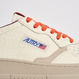 Sneakers uomo Medalist Low bianca e arancione AULM NE17 AUTRY 