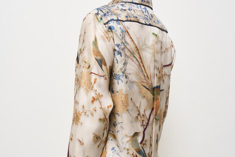 Camicia donna in seta Aloe fantasia 10642 514714 PIERRE-LOUIS MASCIA 