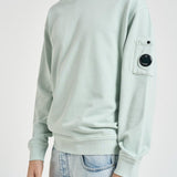 Felpa uomo girocollo turchese SS036A 804 C.P. COMPANY 
