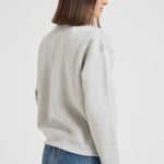 Felpa donna girocollo grigia con Bear 211972794 001 RALPH LAUREN 