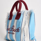 Borsa donna Colette a righe celeste e bianca COLETTE 00938L MC2 SAINT BARTH 