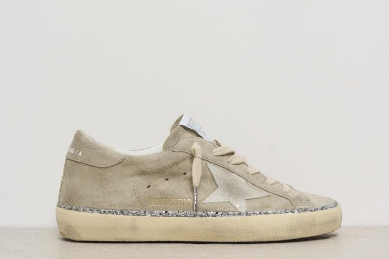 Sneakers donna Super-Star in suede grigio GWF00857 F00686860369 GOLDEN GOOSE 