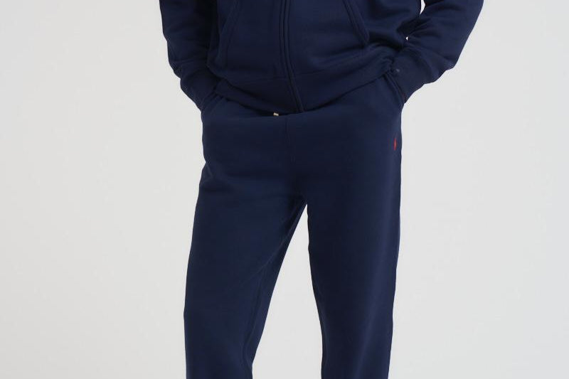 Felpa uomo blu con cappuccio 710813297 004 RALPH LAUREN 
