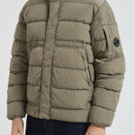 Piumino uomo trapuntato grigio pietra 19CMOW012A 005904G356 C.P. COMPANY 