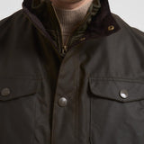 Giacca uomo in cotone cerato Ogston oliva MWX0700 OL51 BARBOUR 