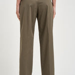 Pantalone donna dritto verde SERENA CROP UB1465XARMY BERWICH 