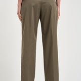 Pantalone donna dritto verde SERENA CROP UB1465XARMY BERWICH 