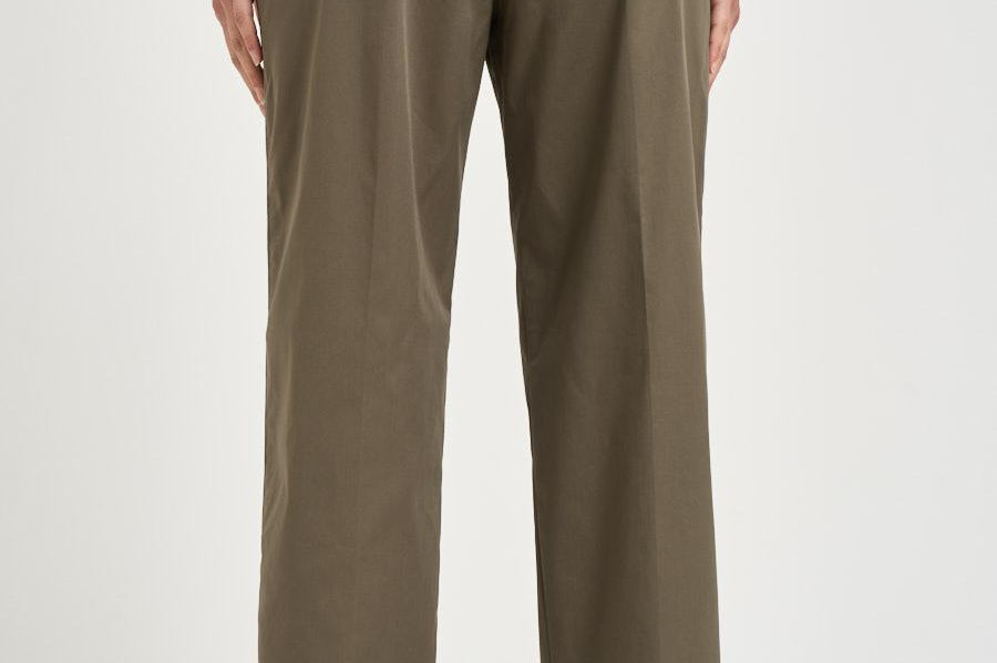 Pantalone donna dritto verde SERENA CROP UB1465XARMY BERWICH 