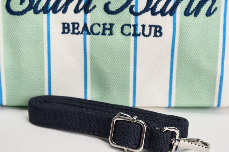 Borsa donna colette a righe verde e bianca COLETTE 00937L MC2 SAINT BARTH 