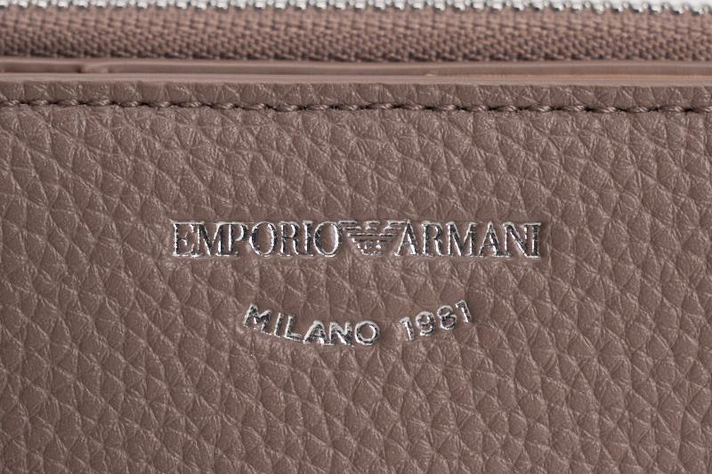 Portafoglio donna tortora con logo EW000369 AF11953U6192 EMPORIO ARMANI 