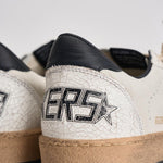 Sneakers donna Ball Star bianca e nera GWF00117 F00377110283 GOLDEN GOOSE 