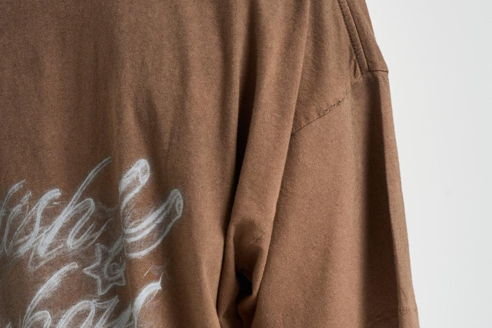 T-shirt uomo con stampa marrone 100592 16DUSTYBROWN REPRESENT 