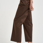 Pantalone donna dritto marrone SERENA CROP UB1465XBROWN BERWICH 