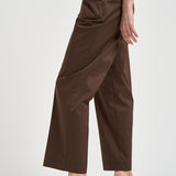 Pantalone donna dritto marrone SERENA CROP UB1465XBROWN BERWICH 