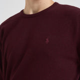 Maglia uomo girocollo bordeaux 710974148 008 RALPH LAUREN 